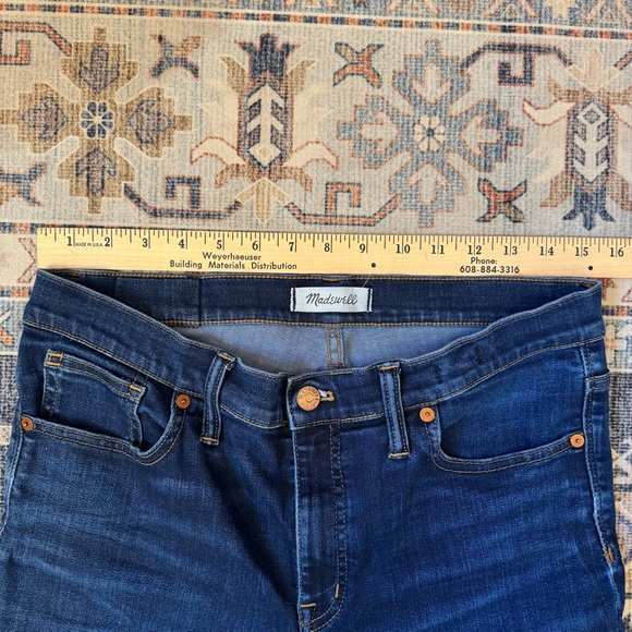 Madewell 9" Mid-Rise Skinny Jeans in Larkspur Wash Denim Women’s Size 31 - Picture 12 of 14